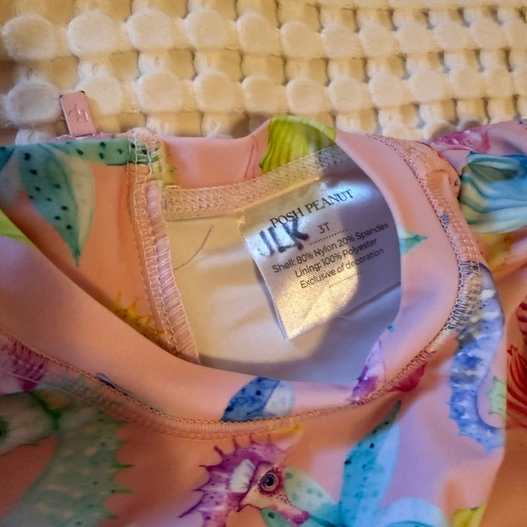 Posh Peanut Multicolor Seashell Baby Swimsuit - Picture 3 of 4